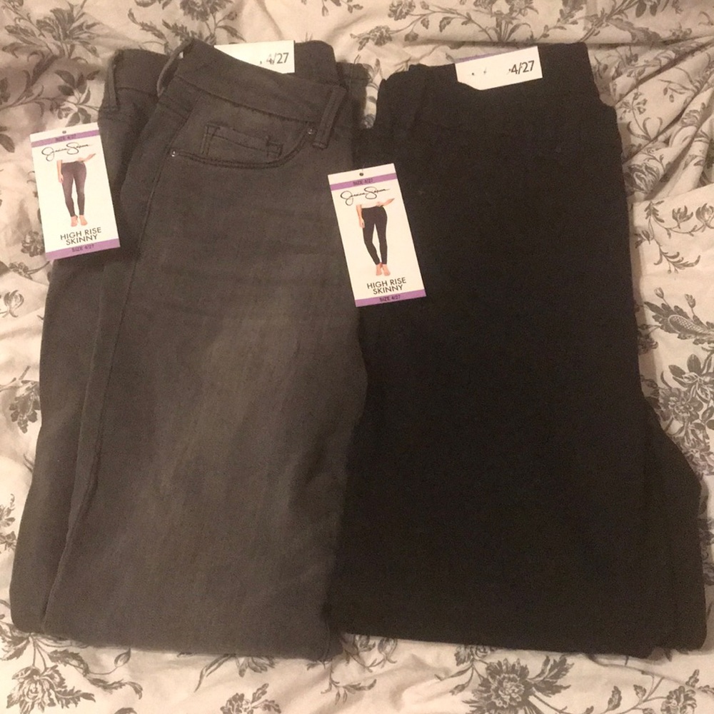 2 Pairs Jessica Simpson High Waisted Skinny Jeans